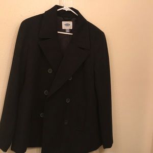 Black wool coat